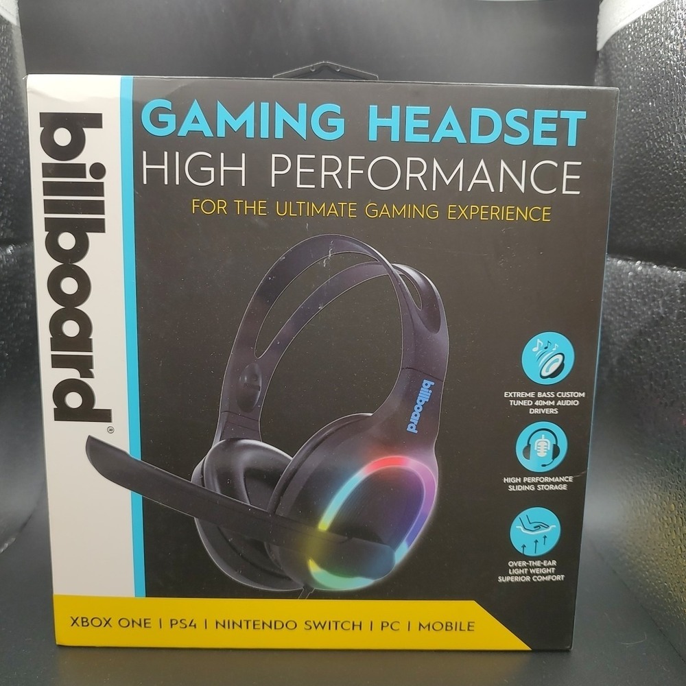 Billboard Gaming Headset High Performance Xbox One PS4 Nintendo Switch New